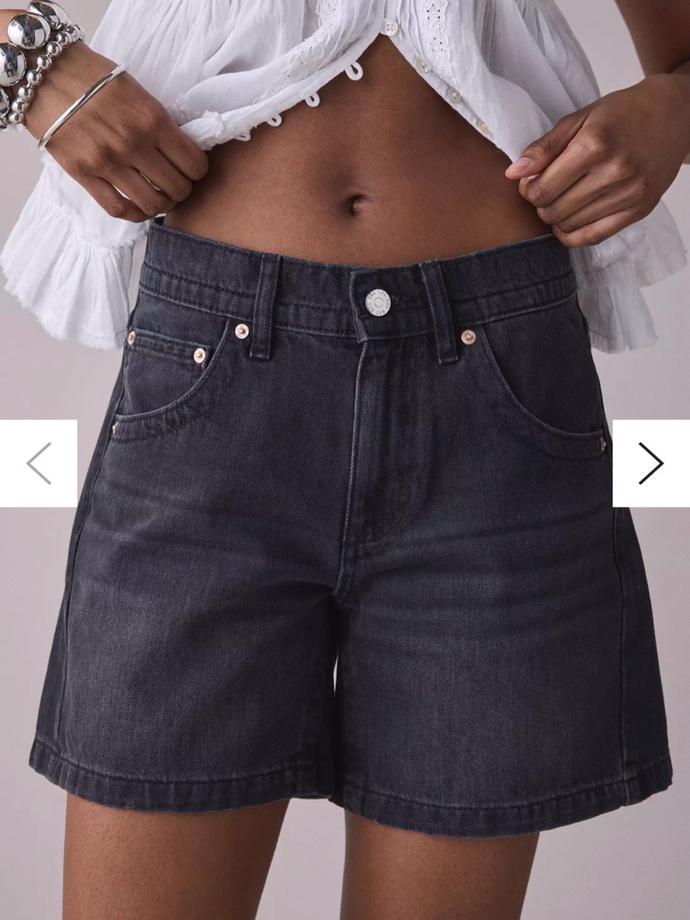 BDG Black High-Rise Denim Cutoff Shorts